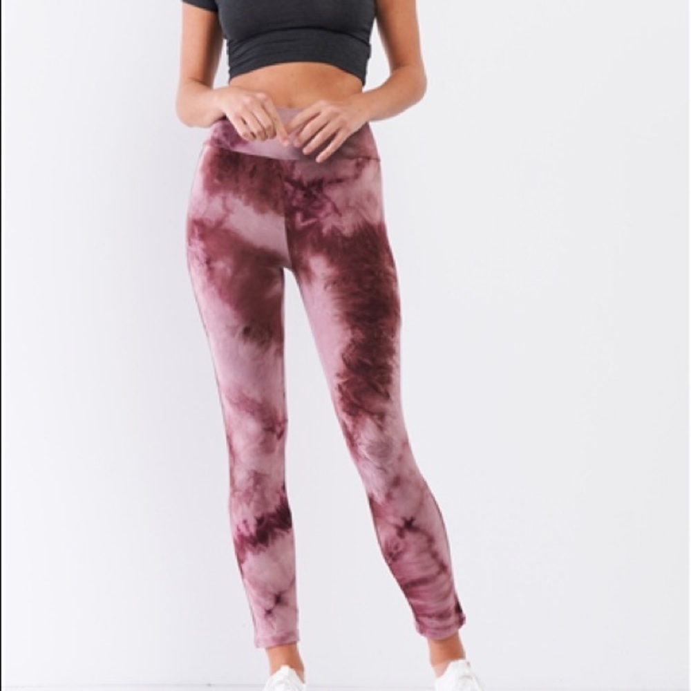 Tie-DyeHighWaist StretchyYogaLegging